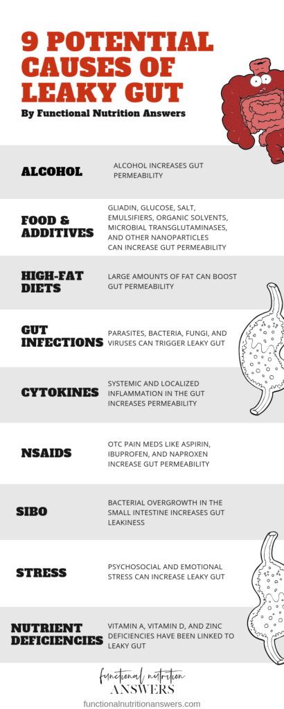 9 Potential Causes of Leaky Gut - Functional Nutrition Answers